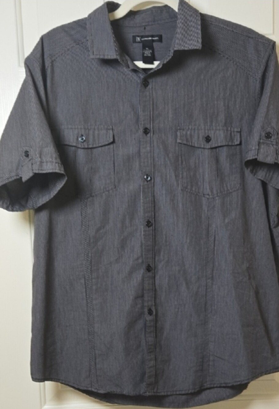 INC Intntl Concepts XL Multi-Directional STRIPED Button Down RETRO Baddy L👀K!!!